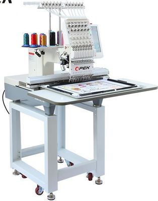 Machine de broderie informatisée à tête unique avec 400 têtes et 12/15 aiguilles