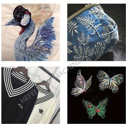 Machine de broderie informatisée à tête unique avec 400 têtes et 12/15 aiguilles