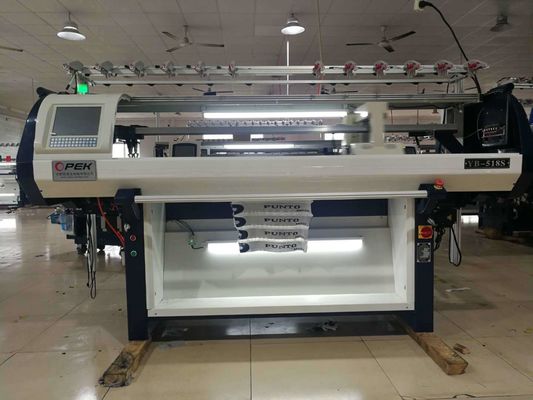 Machine à tricoter à plat informatisée pour le pull entièrement jacquard