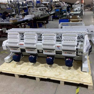 Machine de broderie intégrée 110V-220V Opek Cap 4 Head pour la broderie plate de vêtements à casquette