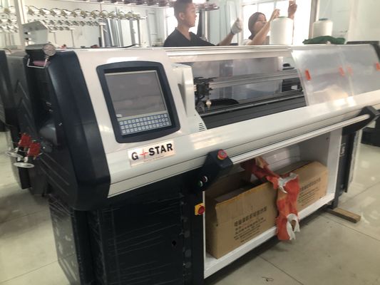 Machine à tricoter à haute vitesse de pull jacquard pour le tricot plat sans couture