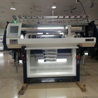 Machine à tricot de tissu avec 2 systèmes et une production de tissu 52 pouces