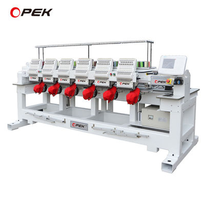 Machine de broderie informatique à haute précision 12 couleurs 6 têtes avec système de contrôle Dahao