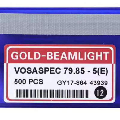 VOSSPE 79.85-5 Métal plat à tricotage en métal clair d'or