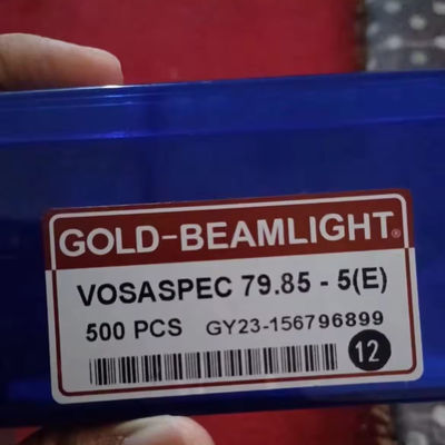 VOSSPE 79.85-5 Métal plat à tricotage en métal clair d'or