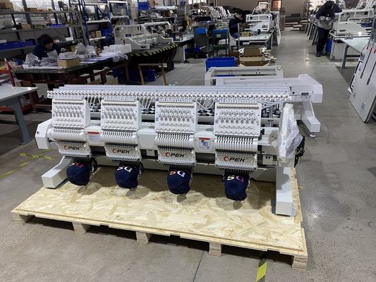 2 Tête Machine de broderie informatisée pour chapeau vêtement Broderie plate