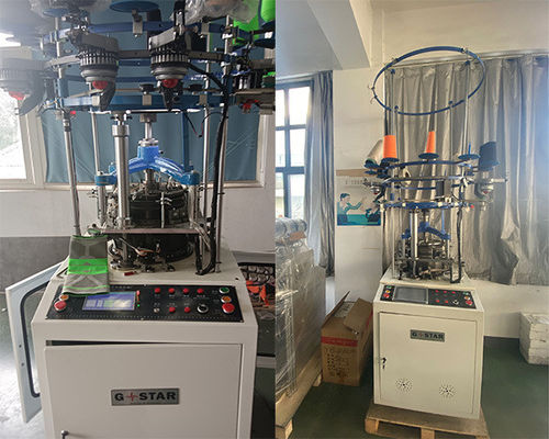 Appareil standardisé Auto Oil Bracer Appui au genou Machine à tricoter de la rotule pendant des années Garantie