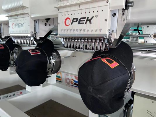 Opek 8 têtes machine à broderie avec 500 mm d'intervalle entre les têtes et 60 * 60 cm taille de la table de travail