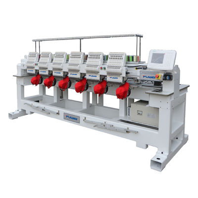 6 têtes tapeur machine à broder pour les vêtements et les casquettes solution de broderie polyvalente