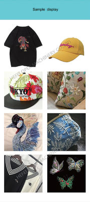 6 têtes tapeur machine à broder pour les vêtements et les casquettes solution de broderie polyvalente