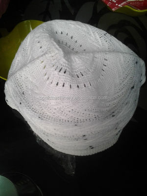 Machine à tricoter chapeau musulman entièrement à la mode avec 1 kW de puissance et fonction automatique