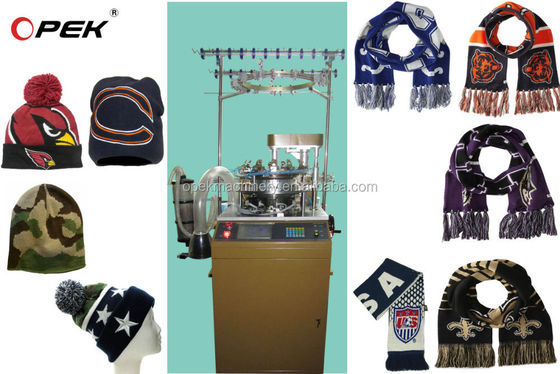 Marché de détail Arabe musulman Cap Machine à tricoter Circulaire Conception pour les détaillants