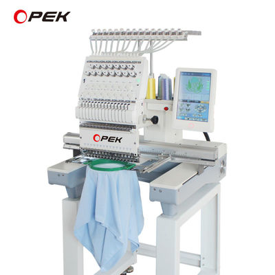 Maison T-shirt à bonnet plat Machine à coudre à broderie par ordinateur avec autre intervalle de tête