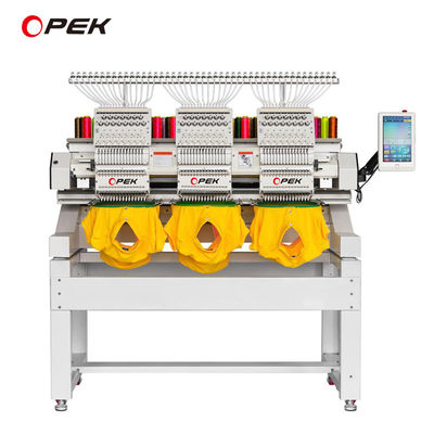 Machine de broderie de T-shirts OPEK avec ordinateur Dahao A15 et vitesse maximale de 1200 RPM