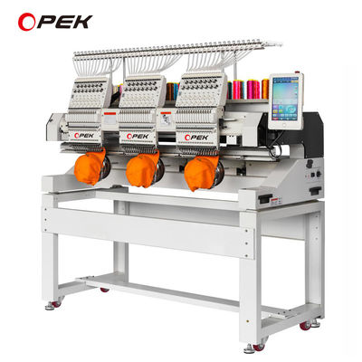 Machine de broderie de T-shirts OPEK avec ordinateur Dahao A15 et vitesse maximale de 1200 RPM