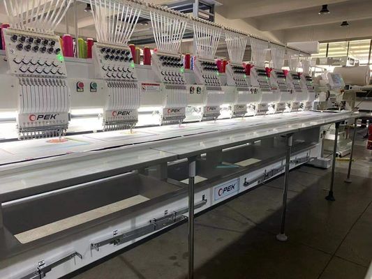 Certifié ISO/CE/ETL 9 aiguilles 20 têtes Machine de broderie plate informatisée à grande vitesse