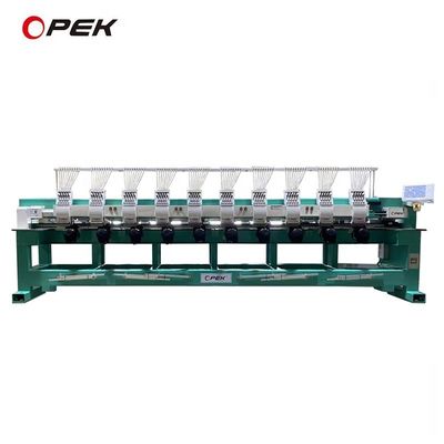 Machine à broderie à haute vitesse multi-têtes informatisée avec un intervalle de tête de 400 mm