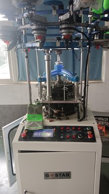 Machine à tricoter à haute vitesse à 4 mangeoires informatisée à 4 couleurs