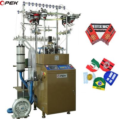 1 kW Machine à tricoter chapeaux et écharpes à bonnet Jacquard entièrement informatisée pour chapeaux tricotés