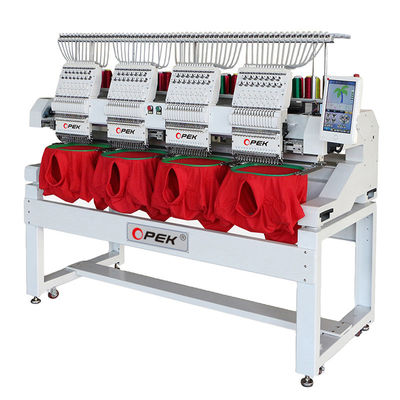 4 Tête 3 2 Tête unique Machine de broderie à casquette informatisée avec changement de couleur automatique