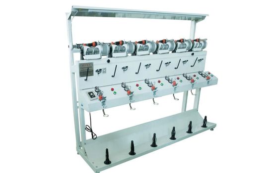 1000 tours/min Vitesse de tricot Six têtes Machine de remontage de fil textile pour un fonctionnement facile