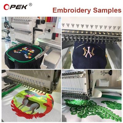 4 Tête 3 2 Tête unique Machine de broderie à casquette informatisée avec changement de couleur automatique