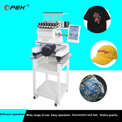 Machine de broderie de casquette OPEK T-shirt à tête unique chapeau plat haute vitesse informatisé