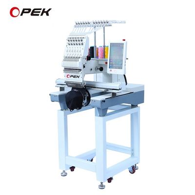 Opek machine à broder à tête unique 12 15 aiguilles