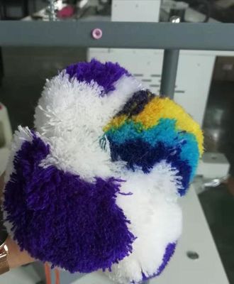 3 GG Machine à franges de pompom en polyester pour la production de pompom rond
