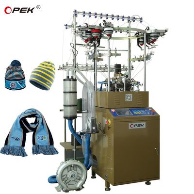 Machine à tricoter circulaire à alarme entièrement automatique pour chapeaux à casquette