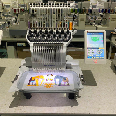 400*450 Zone de broderie 12/15 Aiguilles Mini Famille Opek Machine de broderie informatisée